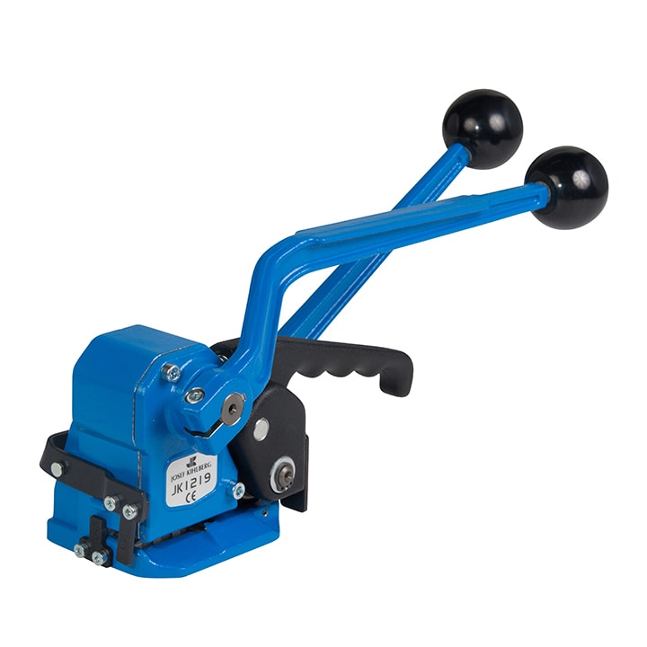 Seal-Free Steel Strap Strapping Machine JK1219 - Blue - 13-19mm